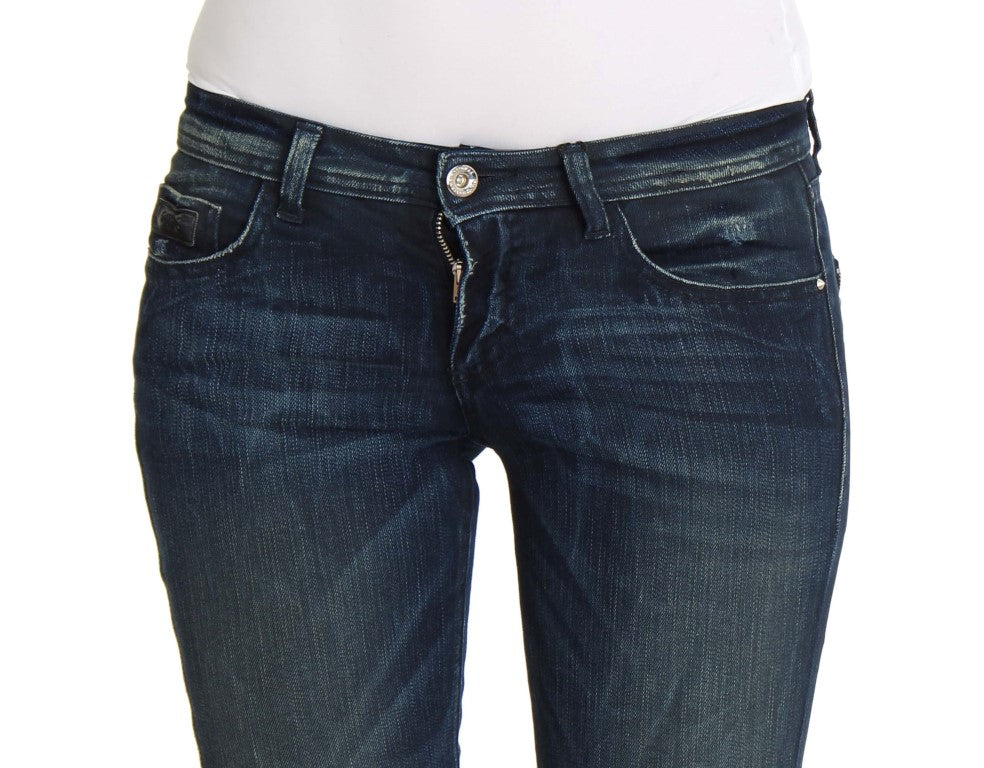 Jean slim en coton bleu délavé Costume National