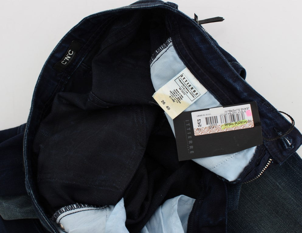 Jean slim en coton bleu délavé Costume National