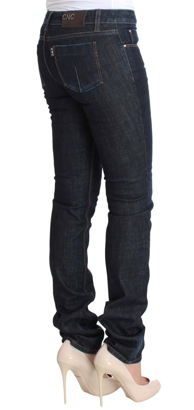 Jean slim bleu en coton stretch Costume National