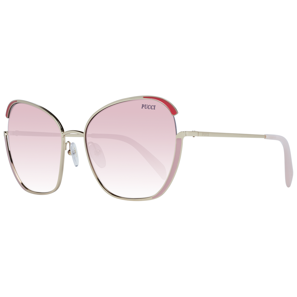 Lunettes de soleil dorées pour femmes Emilio Pucci
