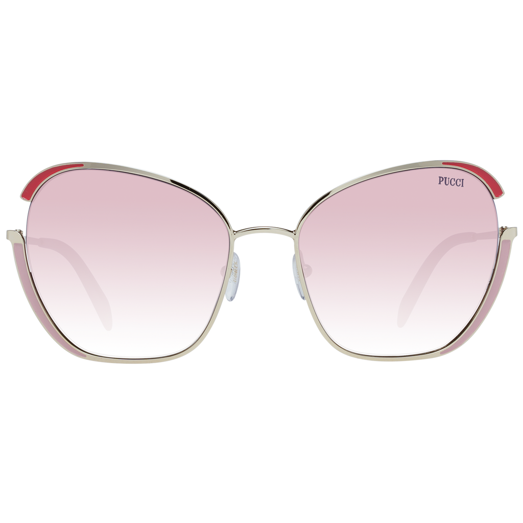 Lunettes de soleil dorées pour femmes Emilio Pucci