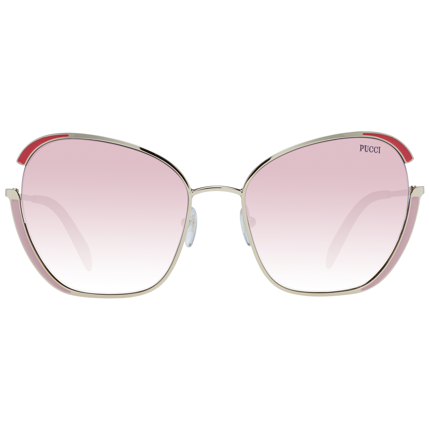 Lunettes de soleil dorées pour femmes Emilio Pucci