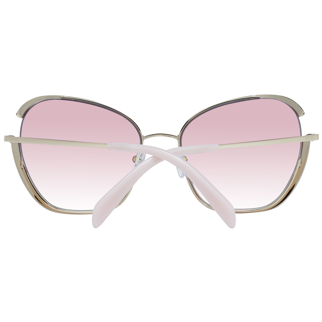 Lunettes de soleil dorées pour femmes Emilio Pucci