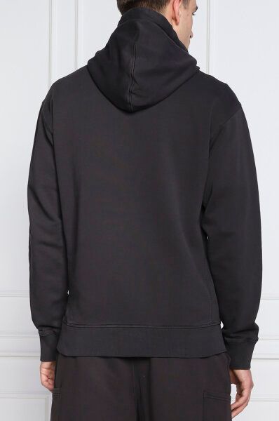 Sweat à capuche élégant en coton bleu foncé Hugo Boss