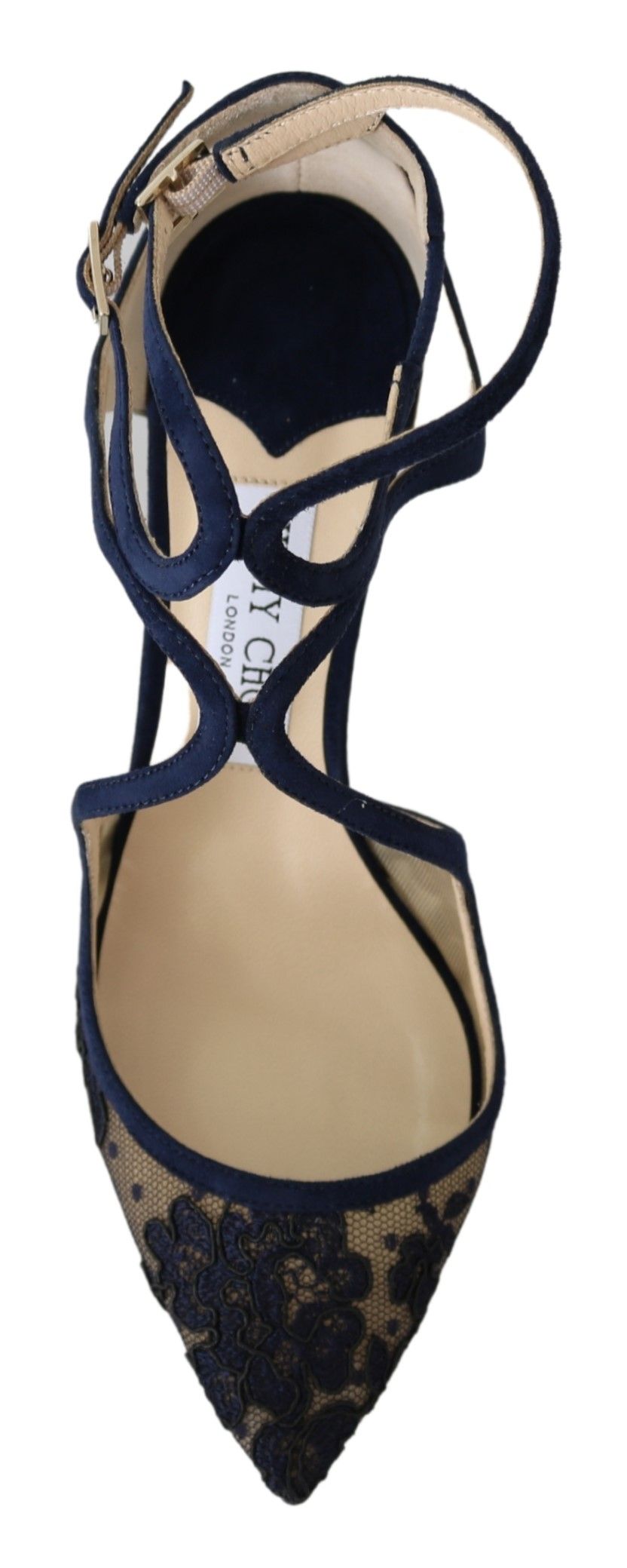 Escarpins Jimmy Choo en cuir bleu marine Lancer : l'élégance déchaînée