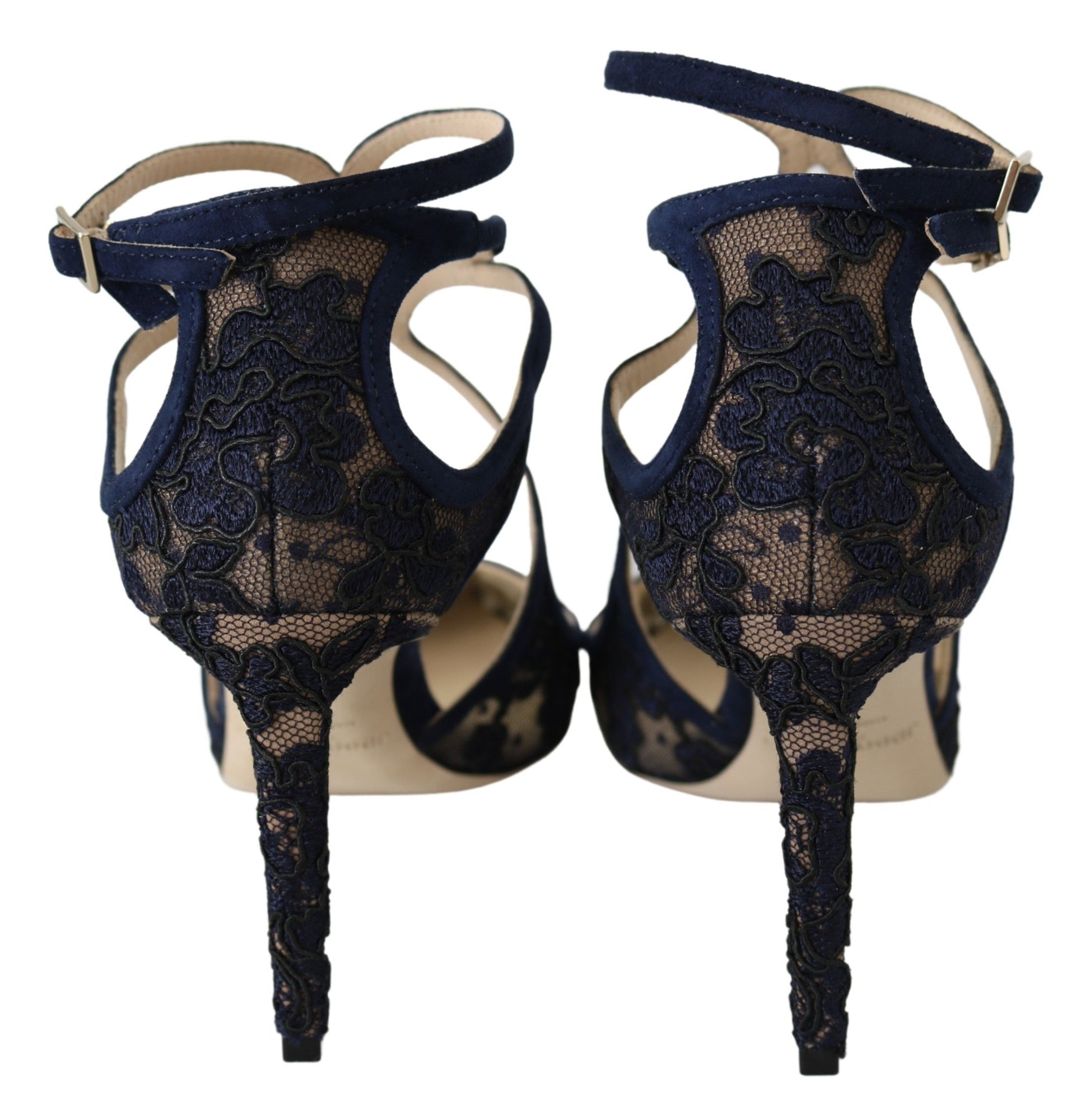 Escarpins Jimmy Choo en cuir bleu marine Lancer : l'élégance déchaînée