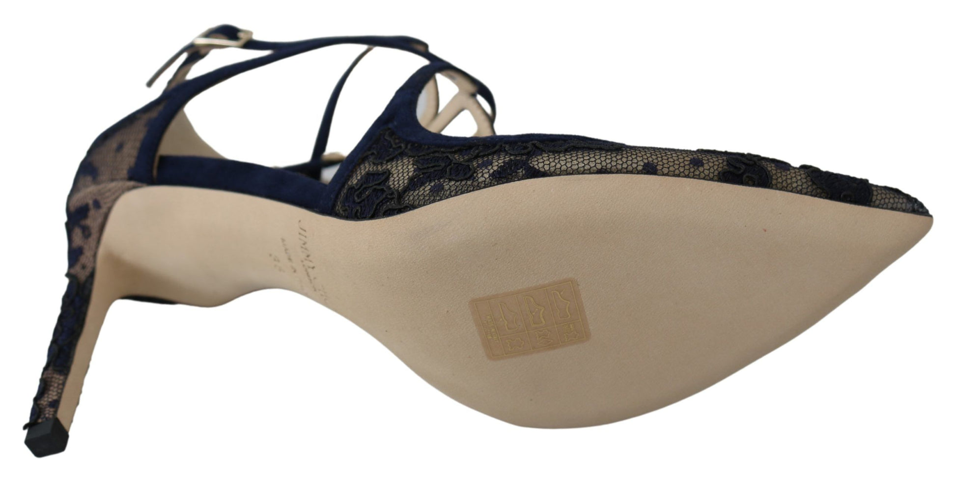 Escarpins Jimmy Choo en cuir bleu marine Lancer : l'élégance déchaînée