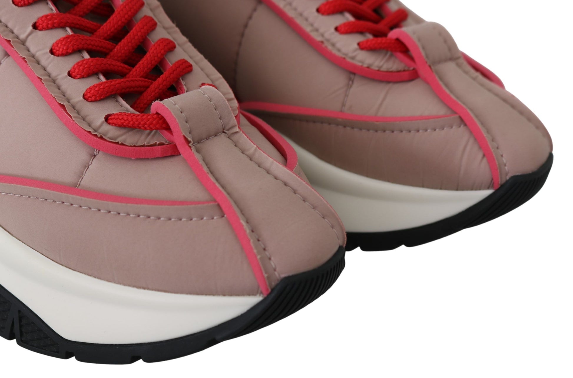 Baskets matelassées chics Jimmy Choo rose ballet