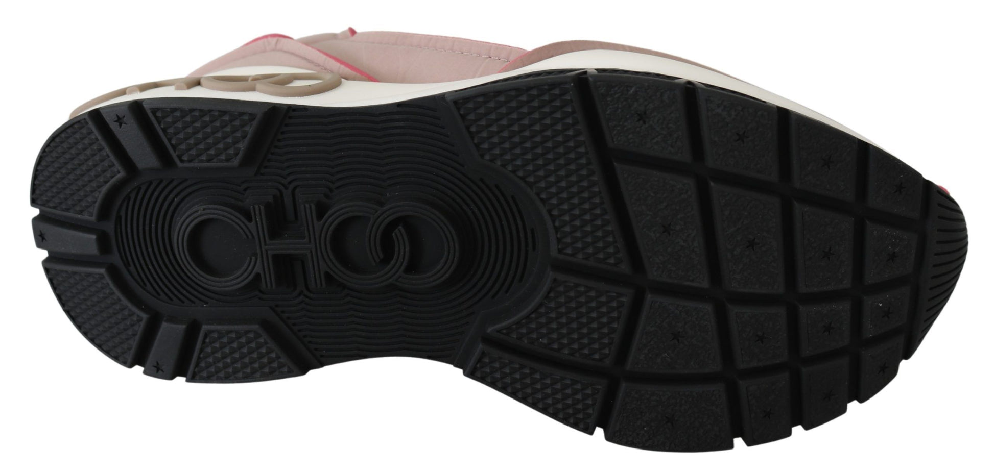 Baskets matelassées chics Jimmy Choo rose ballet