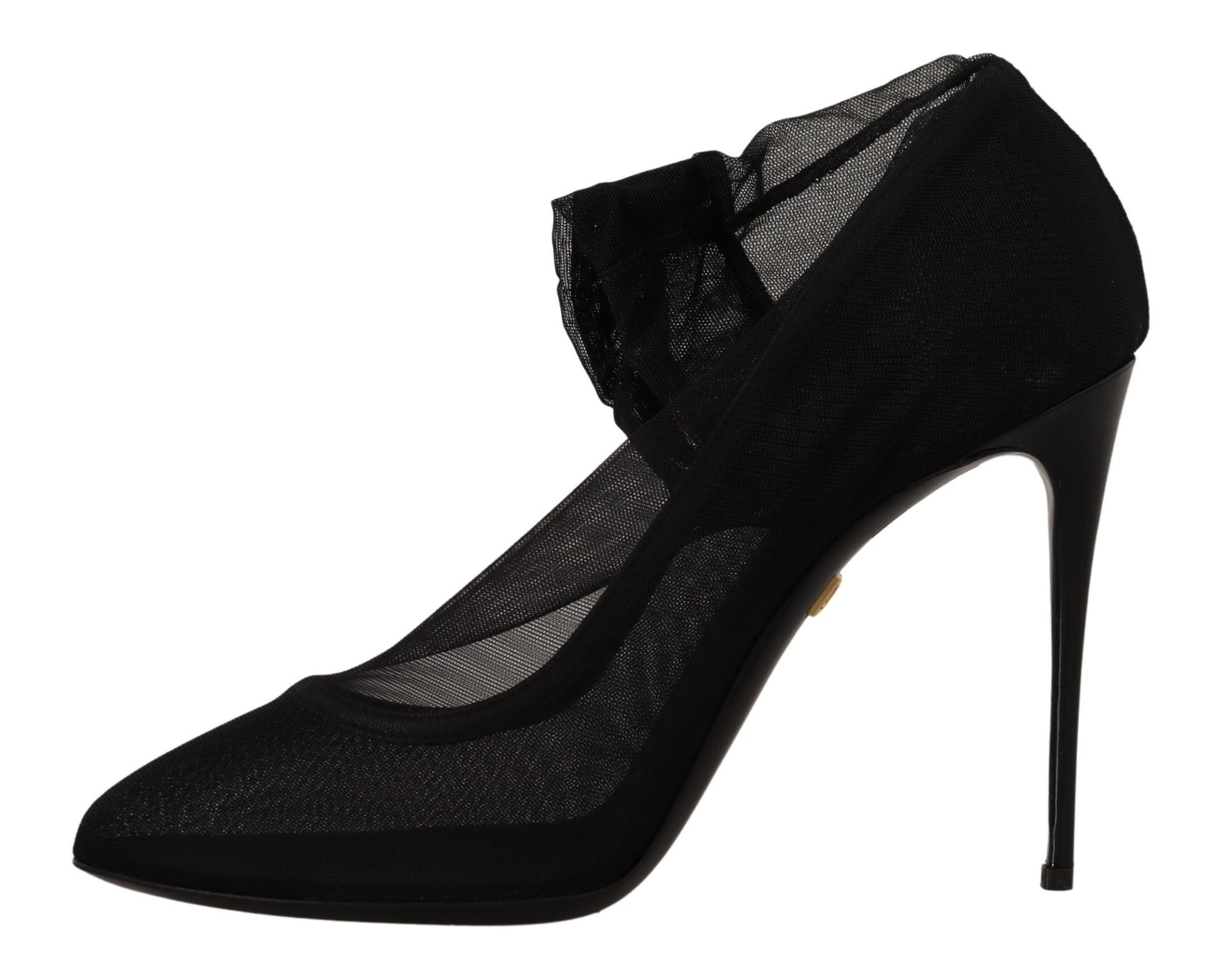 Escarpins en tulle stretch noir Dolce &amp; Gabbana