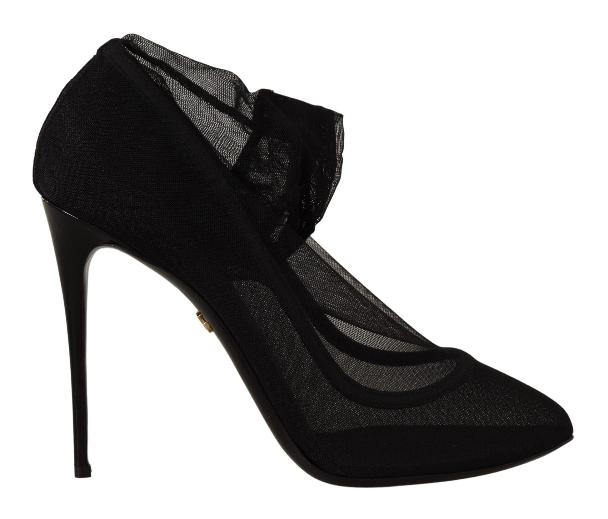 Escarpins en tulle stretch noir Dolce &amp; Gabbana