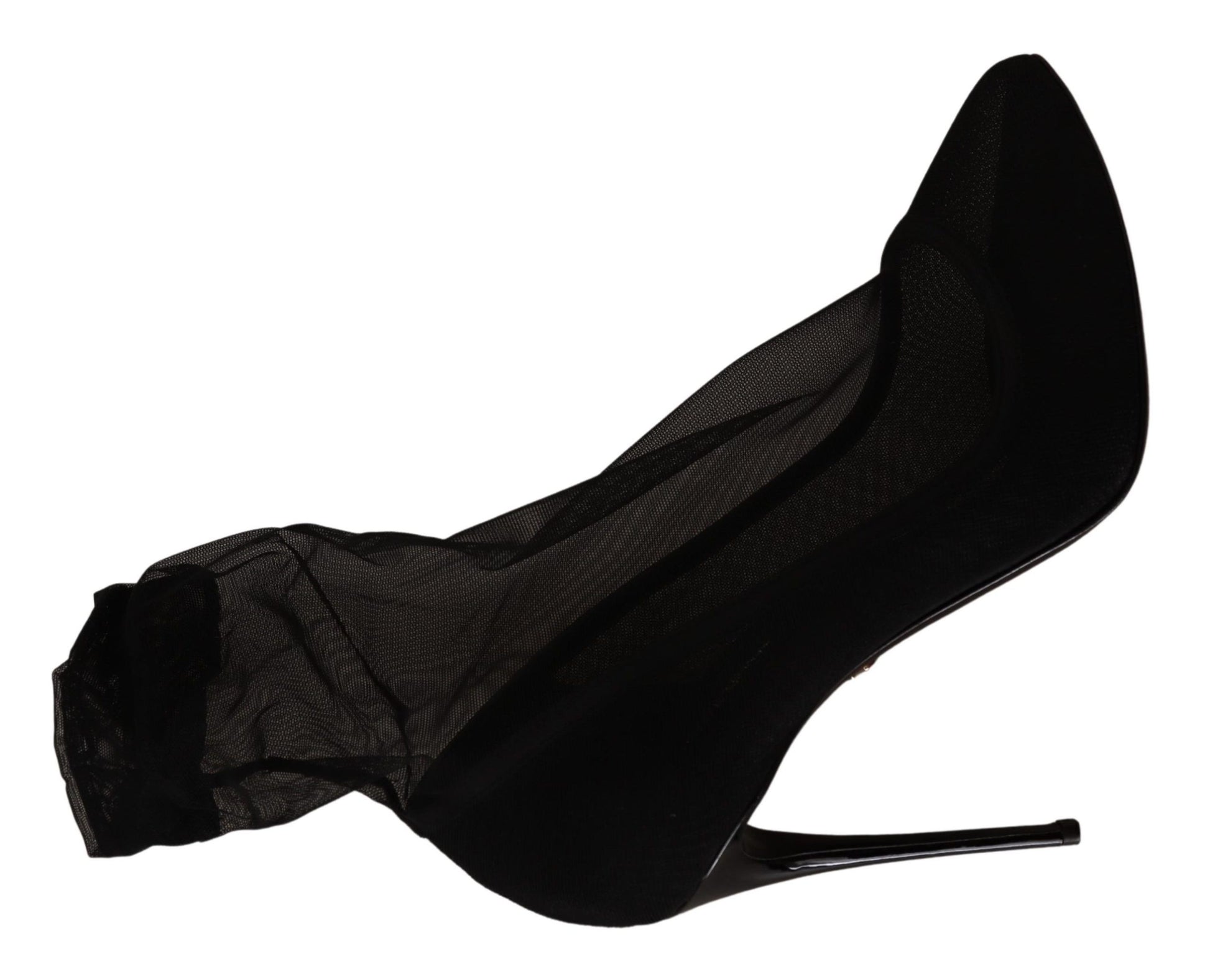 Escarpins en tulle stretch noir Dolce &amp; Gabbana