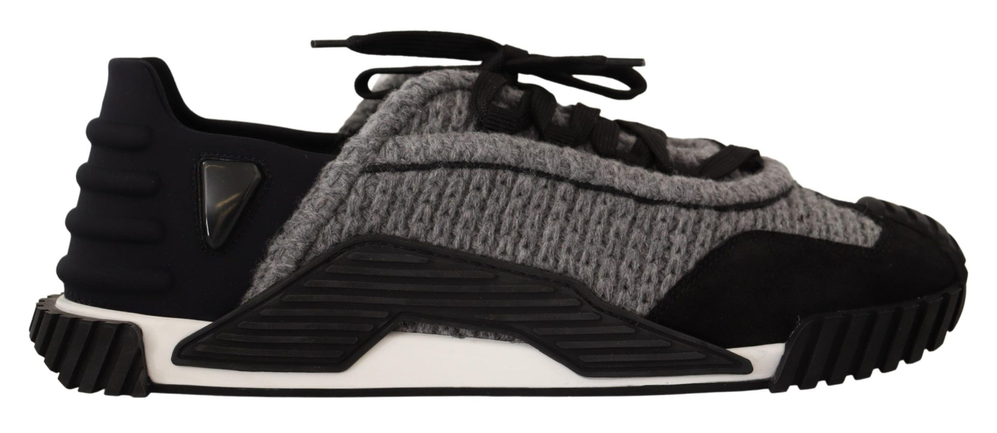 Baskets à lacets Dolce &amp; Gabbana NS1 en tissu noir et gris
