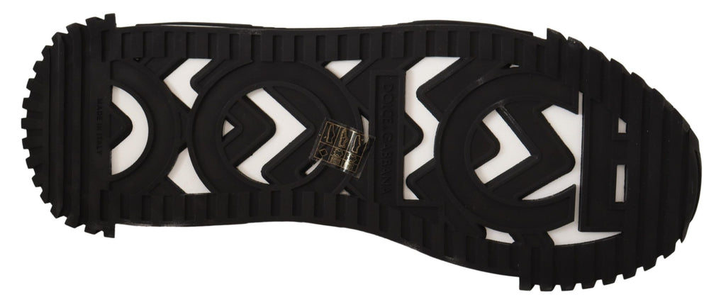 Baskets à lacets Dolce &amp; Gabbana NS1 en tissu noir et gris