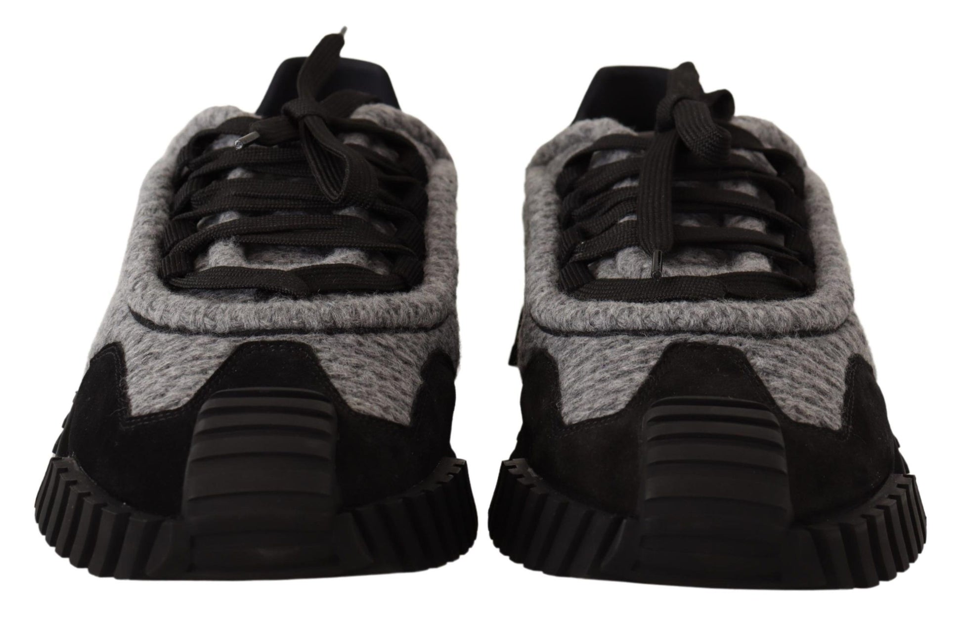 Baskets à lacets Dolce &amp; Gabbana NS1 en tissu noir et gris