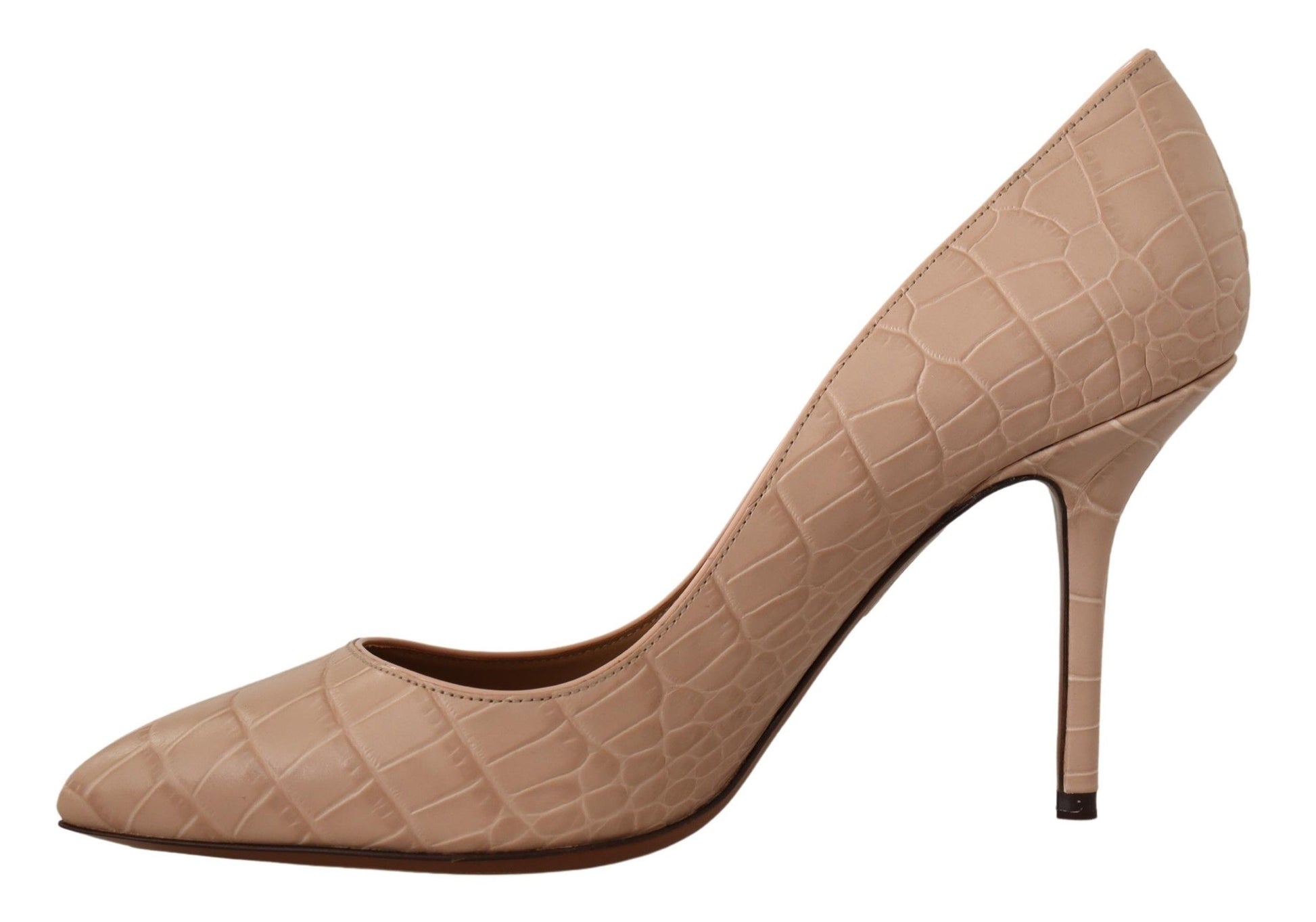 Escarpins à talons Dolce &amp; Gabbana en cuir beige nude BELLUCCI