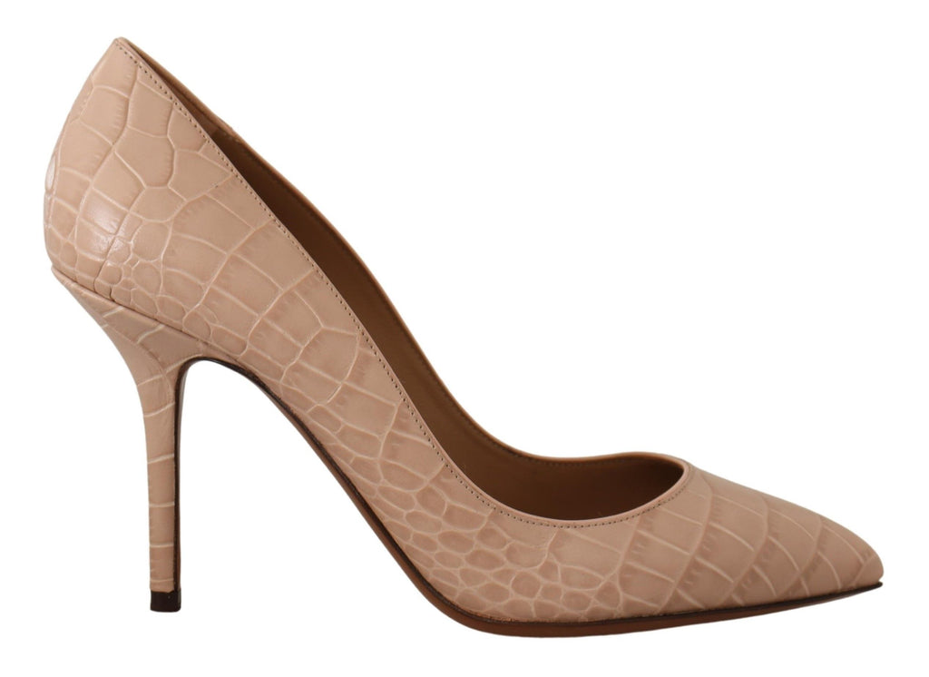 Escarpins à talons Dolce &amp; Gabbana en cuir beige nude BELLUCCI