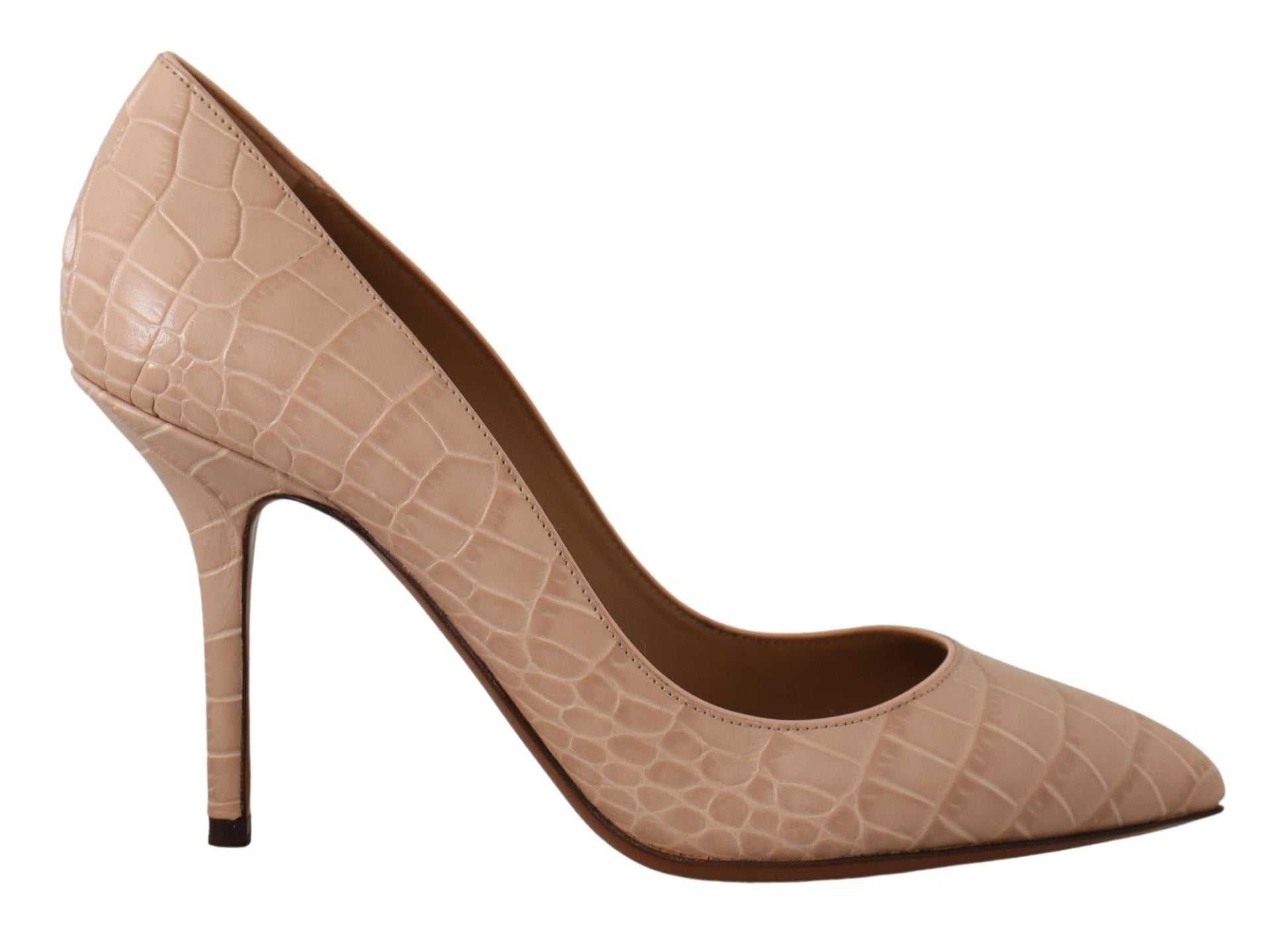 Escarpins à talons Dolce &amp; Gabbana en cuir beige nude BELLUCCI