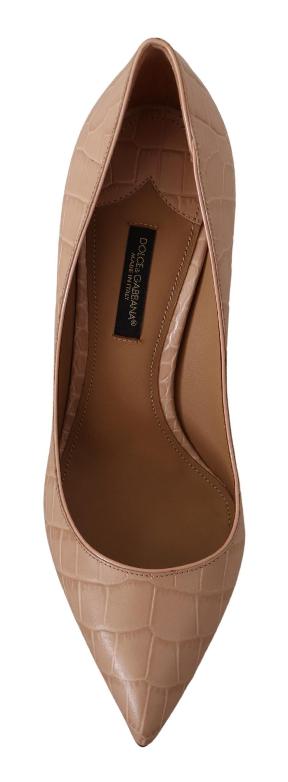Escarpins à talons Dolce &amp; Gabbana en cuir beige nude BELLUCCI
