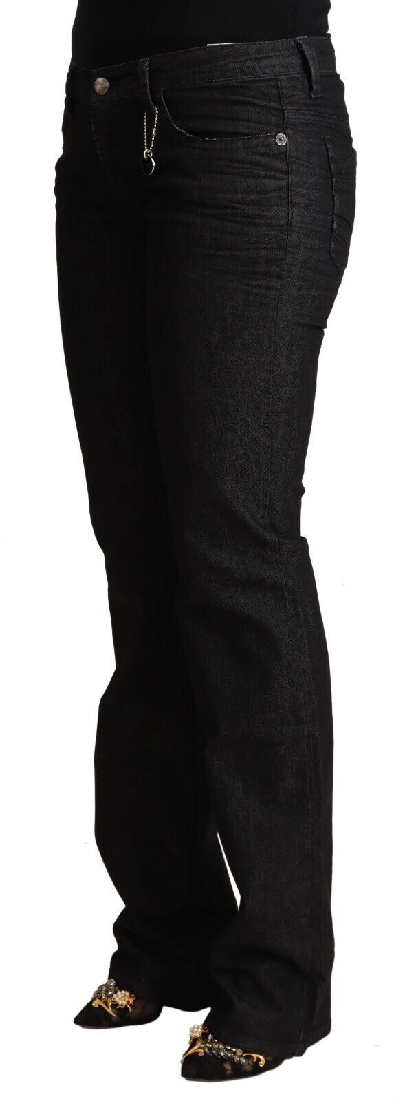Jean skinny taille basse en coton noir Costume National