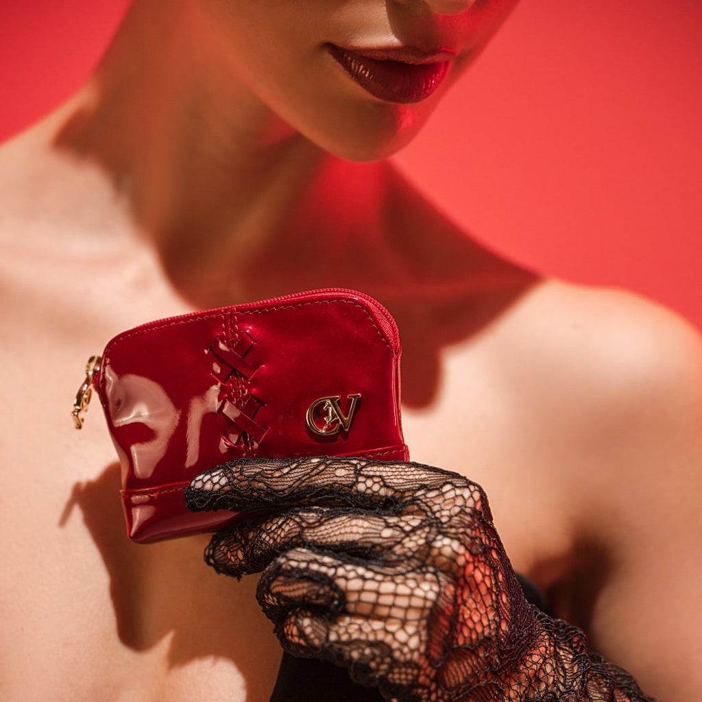 Midnight Rouge Patent Leather Small Coin Purse