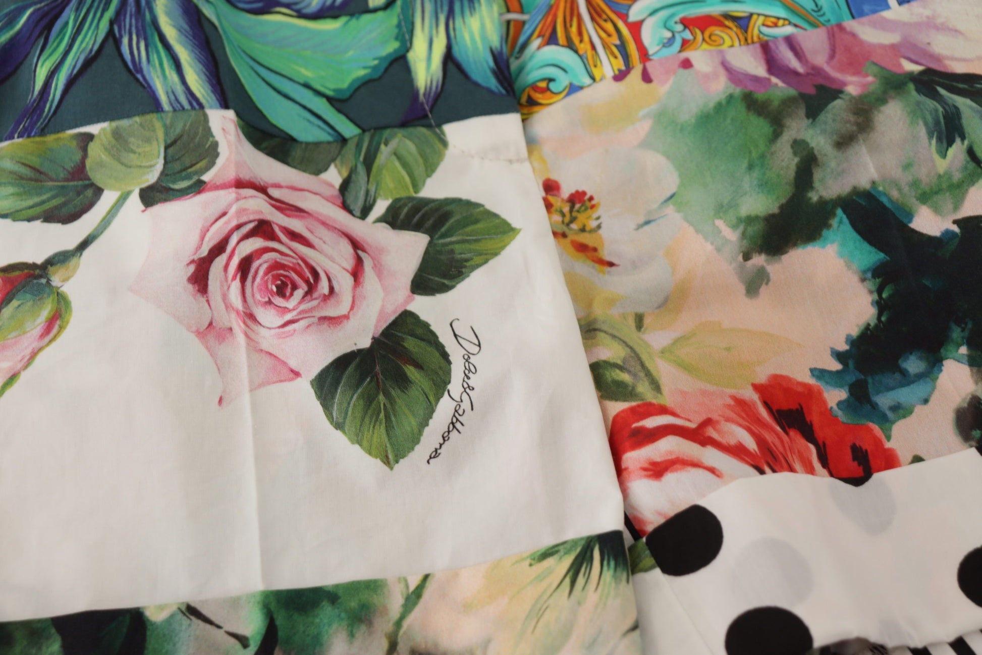 Short taille haute multicolore Dolce &amp; Gabbana