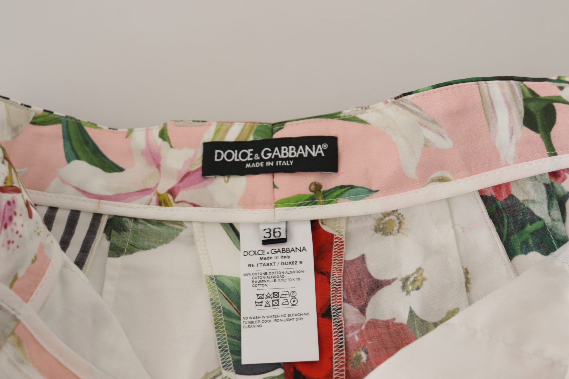 Short taille haute multicolore Dolce &amp; Gabbana