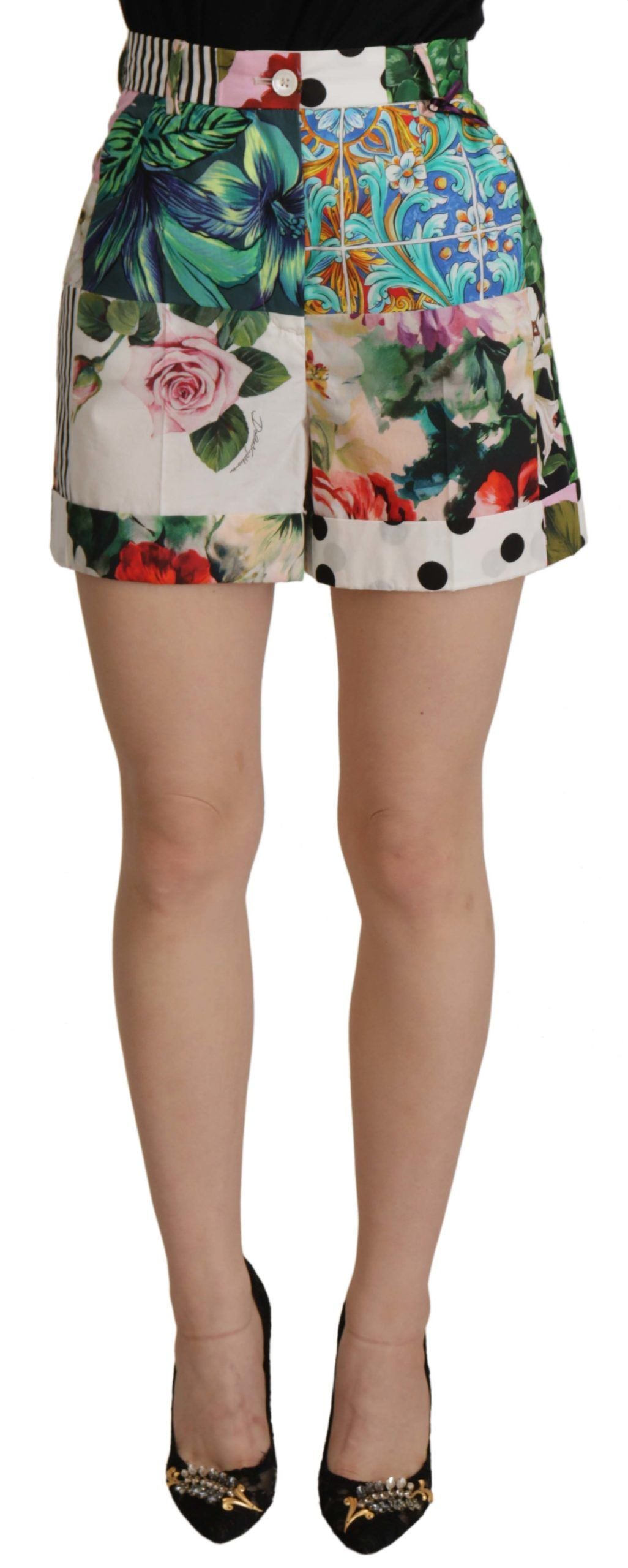 Short taille haute multicolore Dolce &amp; Gabbana