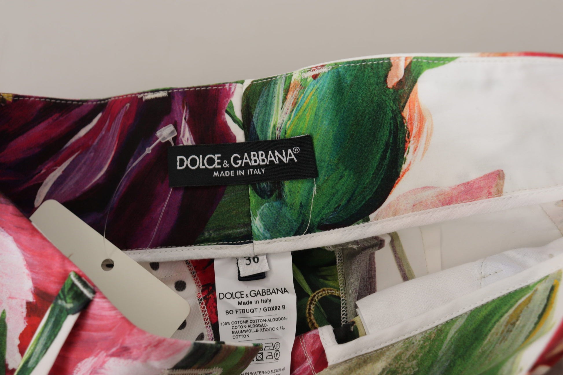 Short taille haute multicolore Dolce &amp; Gabbana