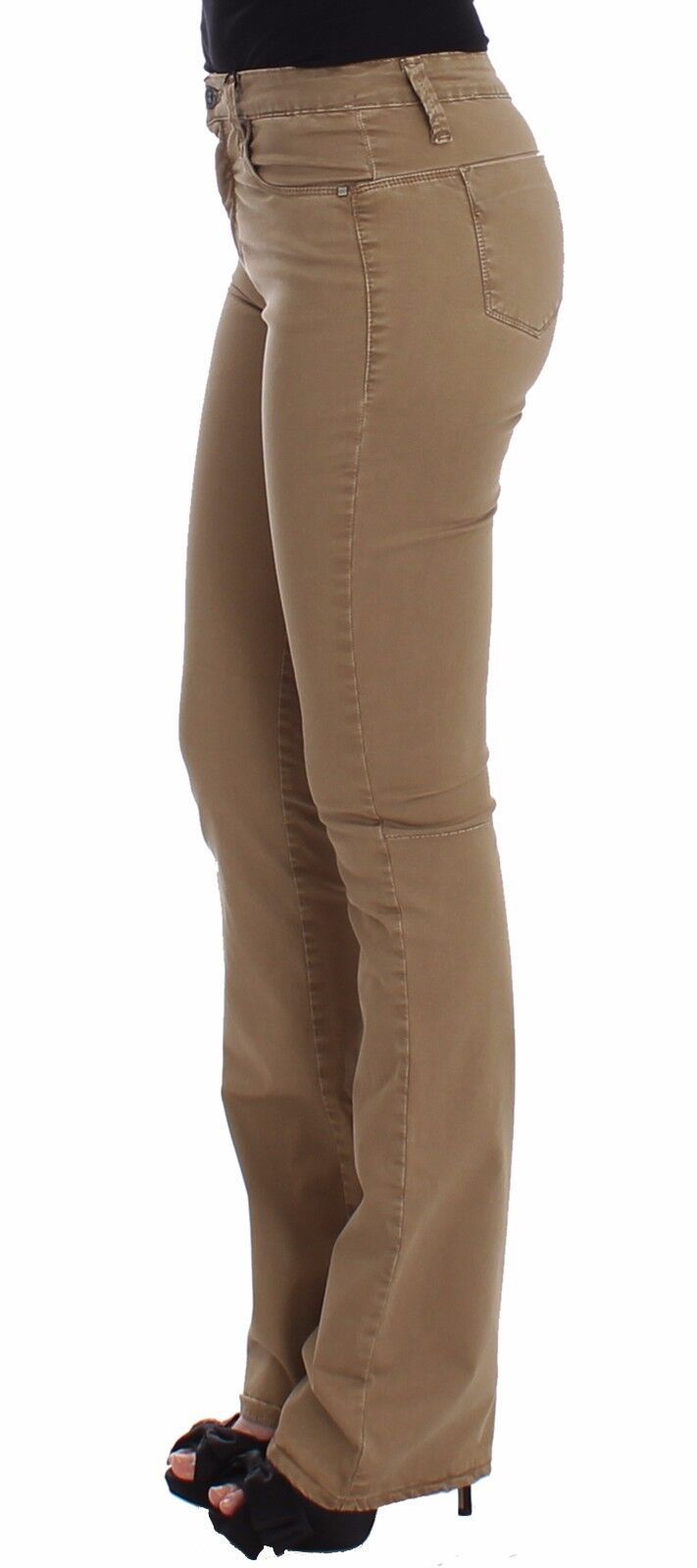 Pantalon en jean droit beige Costume National, jean extensible