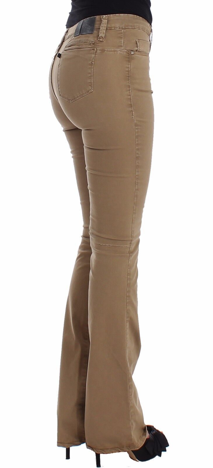 Pantalon en jean droit beige Costume National, jean extensible