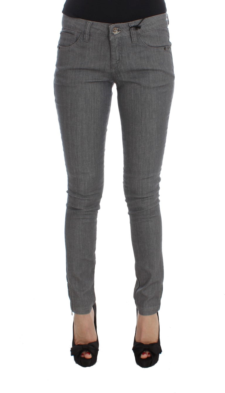 Jean slim gris en coton mélangé Costume National