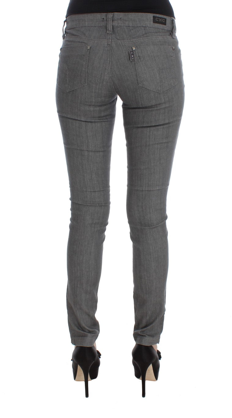Jean slim gris en coton mélangé Costume National