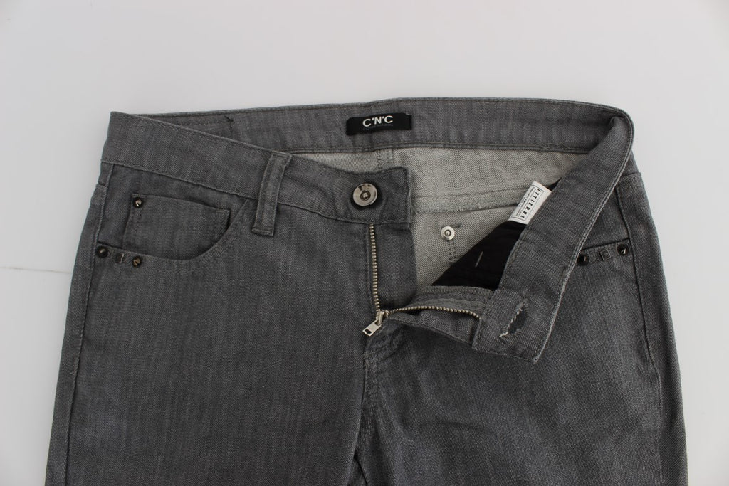 Jean slim gris en coton mélangé Costume National