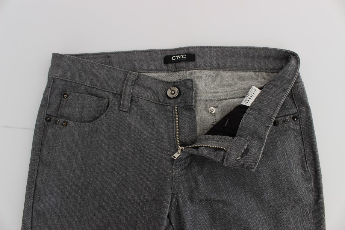 Jean slim gris en coton mélangé Costume National