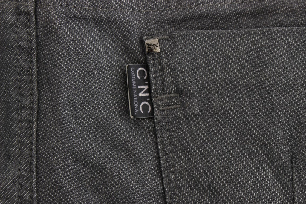 Jean slim gris en coton mélangé Costume National