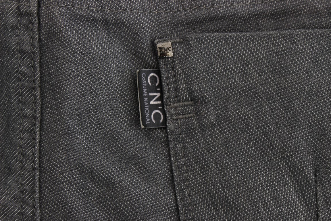 Jean slim gris en coton mélangé Costume National