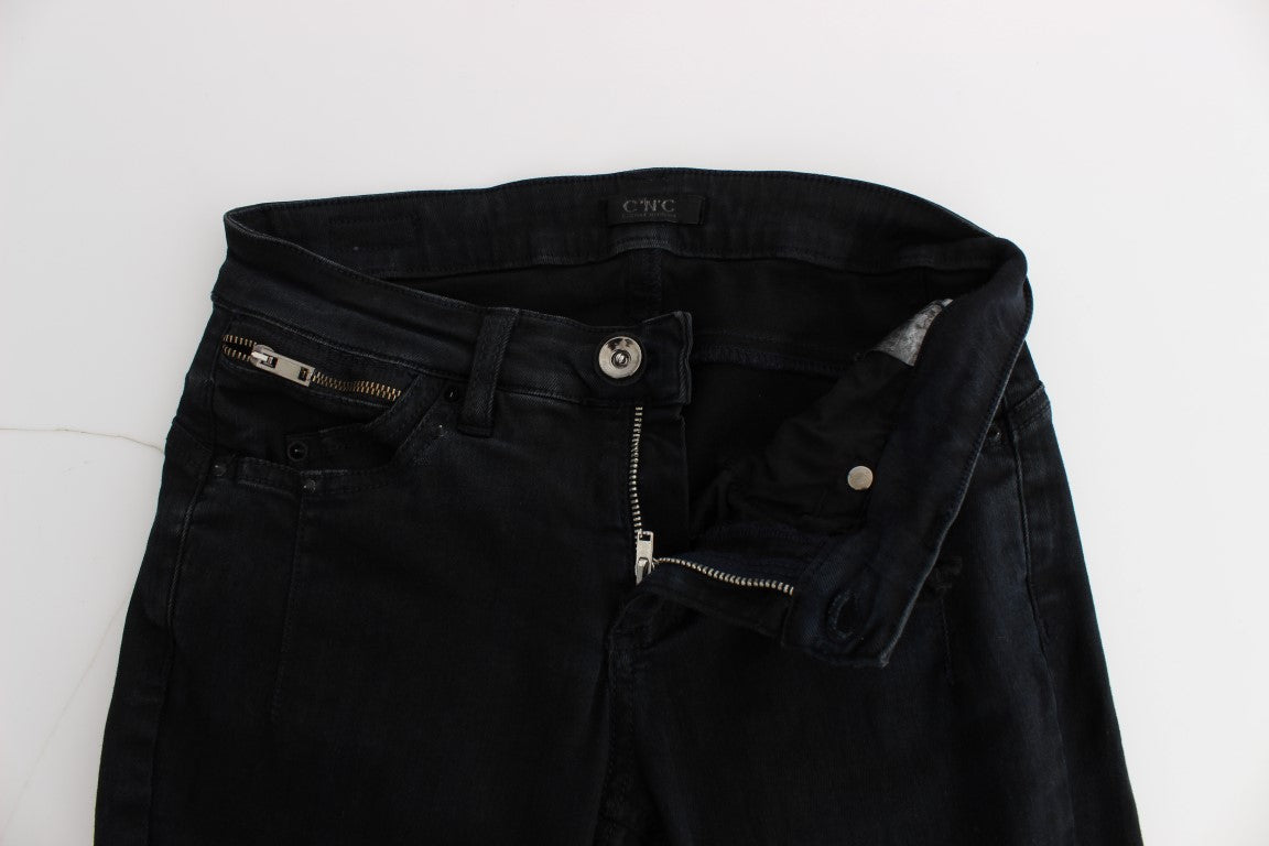 Jean slim en coton noir Costume National