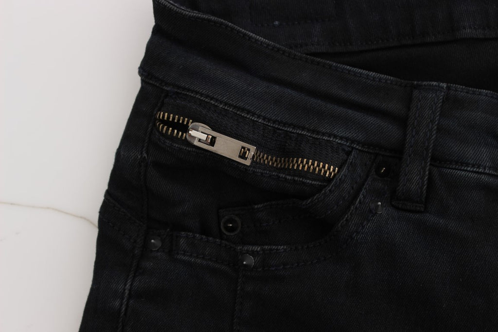 Jean slim en coton noir Costume National
