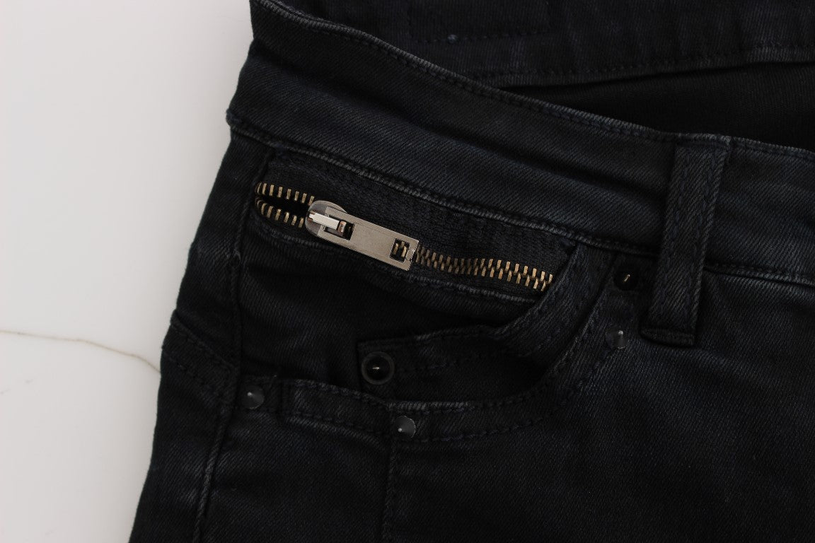 Jean slim en coton noir Costume National