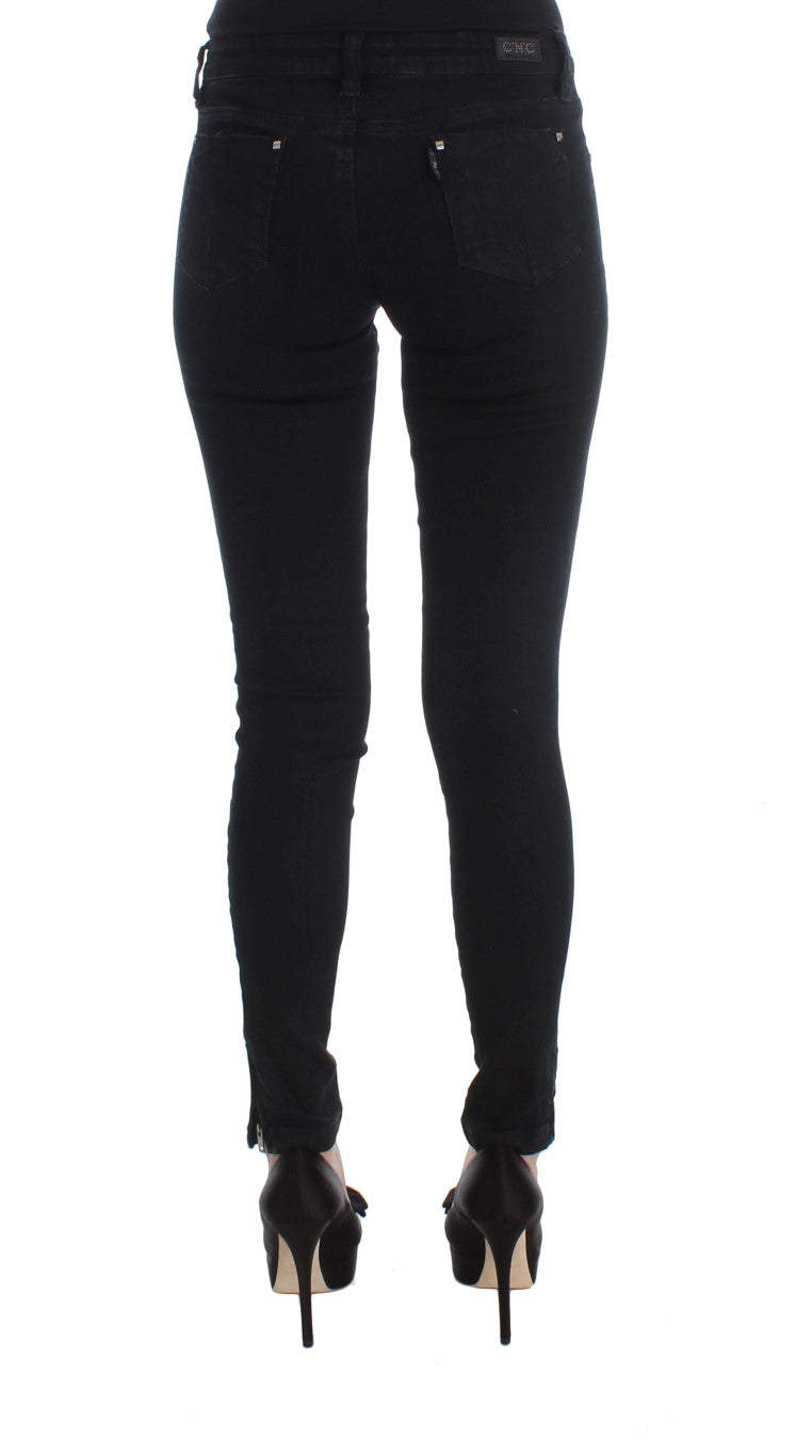 Jean slim en coton noir Costume National