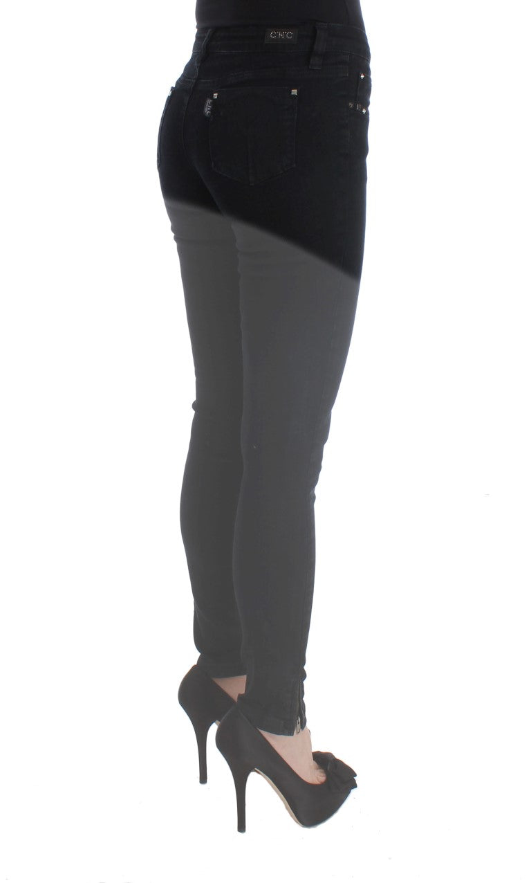 Jean slim en coton noir Costume National