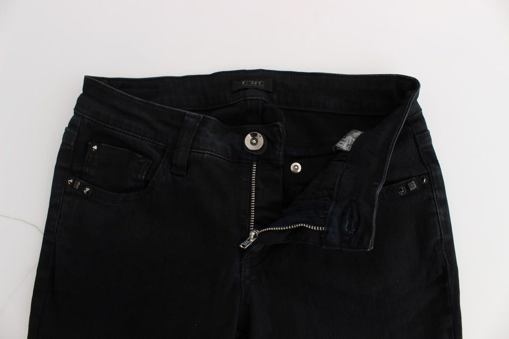 Jean slim en coton noir Costume National