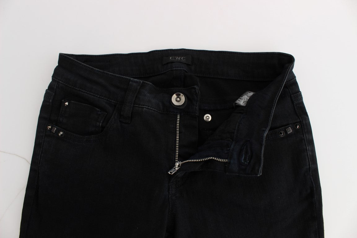 Jean slim en coton noir Costume National