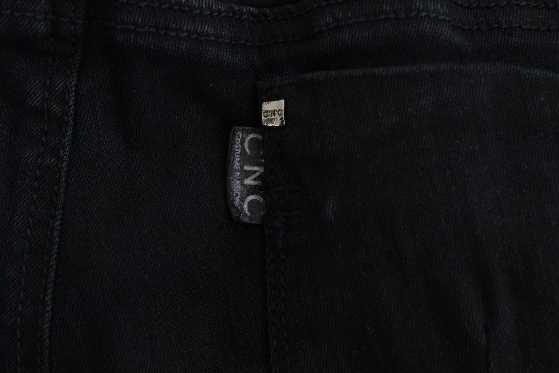 Jean slim en coton noir Costume National