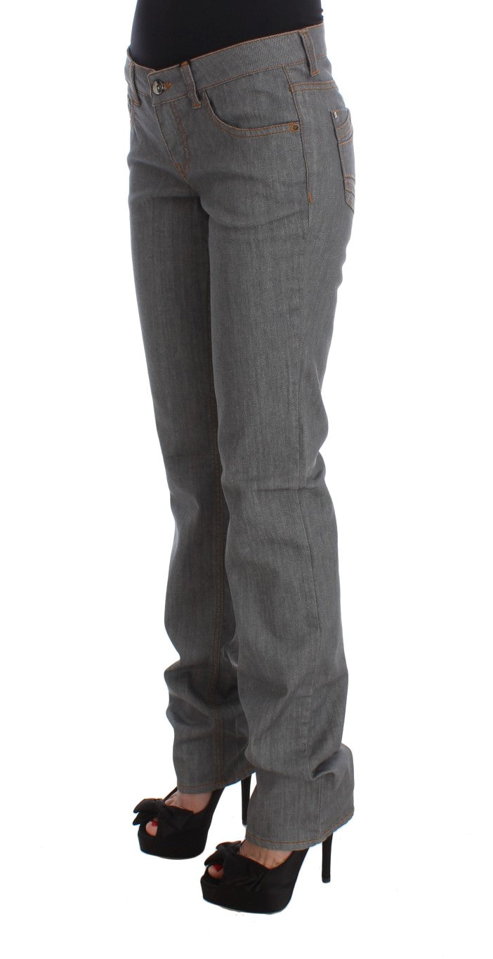 Jean en denim gris coupe standard en coton Costume National