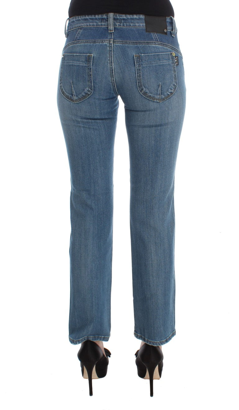 Jean court slim bleu en coton Costume National