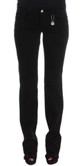 Jean bootcut slim en coton noir Costume National