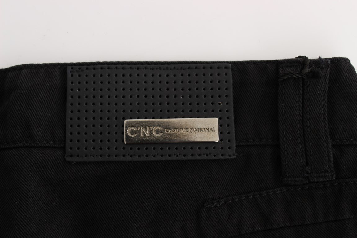 Jean bootcut slim en coton noir Costume National