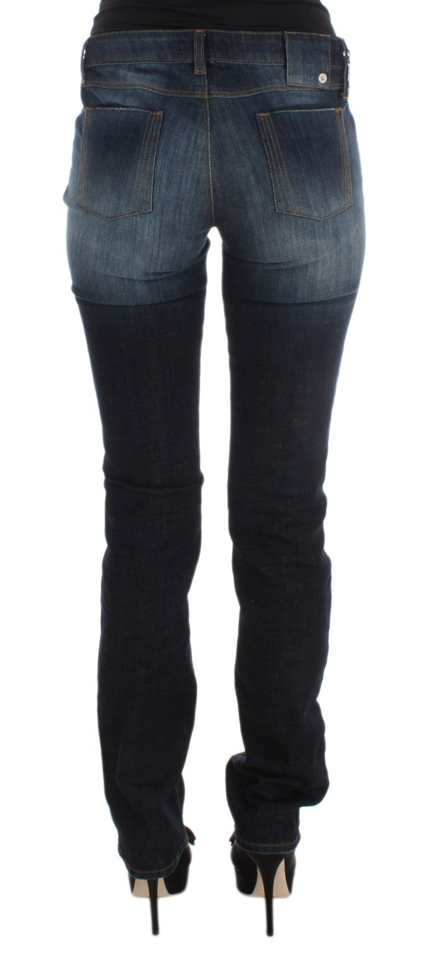 Jean bootcut slim en coton bleu Costume National